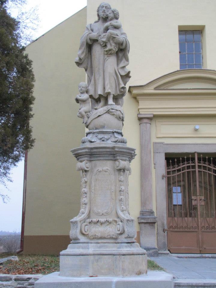 Restaurování sochy sv. Josefa — Pěnčice, stav po restaurování