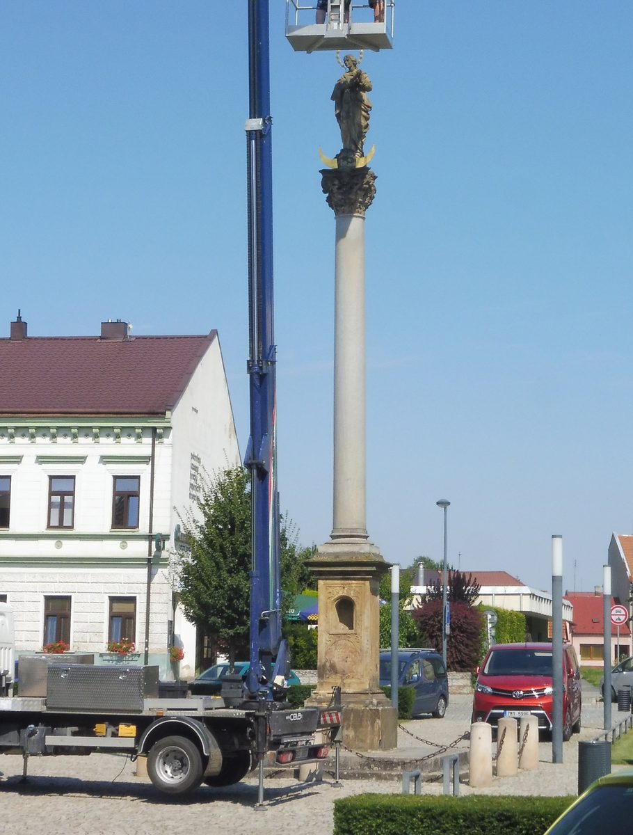 Kojetín Morový sloup — před